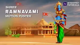 Shree Ram | Ram Navami Motion Poster After effect tutorials | Ram Navami Motion Graphics Tutorials