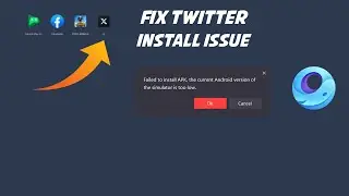 Gameloop Twitter Failed To Install Apk Issue Fix | Latest Method | Login With Any Game | 2024