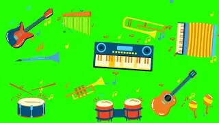 MUSIC INSTRUMENTS Green Screen Effects (ANIMATED OVERLAYS) 🎹🎵