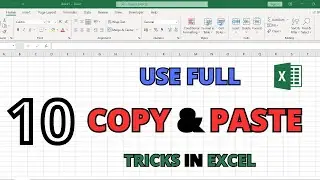 10 Use Full Copy & Paste Tricks in Excel | Copy & Paste Tricks | Excel Tips & Tricks | Copy Paste