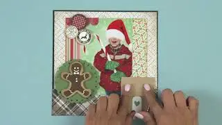 Jolly Gingerbread Christmas Scrapbook Page - Sizzix
