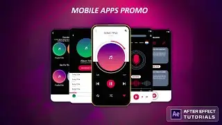 Mobile app promo after effects tutorial | mobile app promo video templates free  