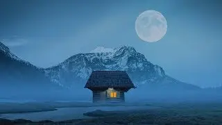 Alone House | Moon Light Photoshop Manipulation Tutorial Foggy & Dreamy