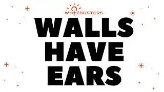 WALLS HAVE EARS Meaning with Examples in Sentences | ENGLISH IDIOMS AND PHRASES