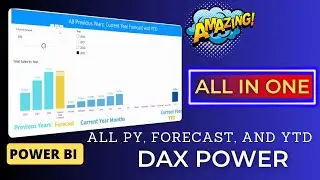 Create ALL IN ONE Power BI Visual ✨| Show Previous Years, Forecast and YTD in a Single Visual