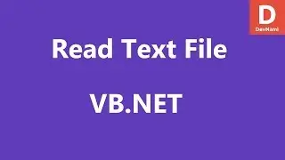 VB.Net Read Text File