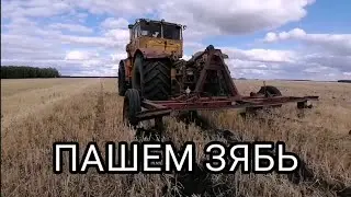 К-700, с ДВИГАТЕЛЕМ НД-3... Пашем зябь после уборки зерновых... Tillage in asia