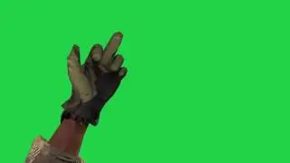 Middle Finger Animation (green screen)
