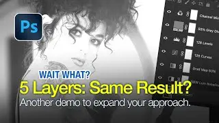 Photoshop: 5 layers:  same result? A demo. | Nino Batista