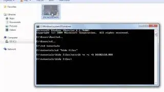 How to hide files/folder in windows with CMD/DOS or command prompt