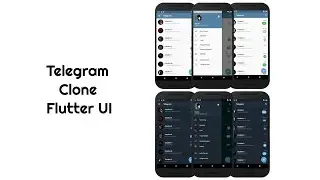 Flutter UI Tutorial | Telegram Clone flutter app  - Day 20