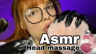 Asmr - head massage | mouth sounds | doctor role play