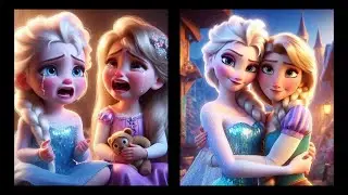 If Elsa and Rapunzel Were Sisters? ~ Disney fan fiction ~ Created by #ai ~ #frozen #disney