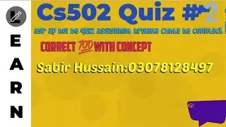 cs502 quiz no 2 2024 solution 100% correct ||Cs502 quiz 2 solution|| Cs 502 quiz no 2 #solution