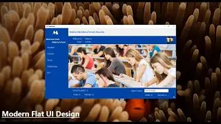 Modern Flat UI, Drop-down/Slider Menu, Side Menu, Responsive, Only Form - C#