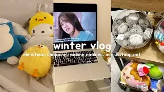 winter vlog !! christmas shopping, miniso, ice skating, cafe, ect