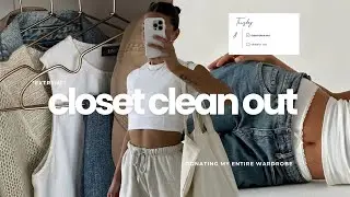 *extreme* closet clean out: deep cleaning, decluttering & donating my entire wardrobe (motivating!)