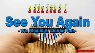 See You Again by Wiz Khalifa ft  Charlie Puth ||•Kalimba with Easy Tab•||