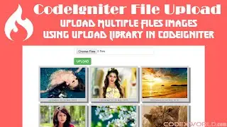 Upload Multiple Files and Images in CodeIgniter