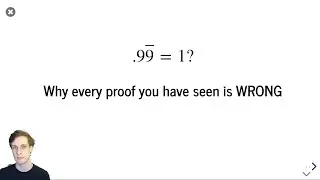 Every PROOF youve seen that .999... = 1 is WRONG