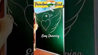 Freedom Bird drawing || Kids easy drawing 🇮🇳🕊 #shorts #easydrawing #freedom #bird