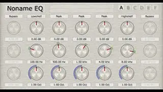 Plugin Vst FREE- NoName EQ - Equalizador Vst Sem Nome -- Pois EQ bom não se preocupa com Nome