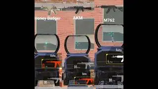 AKM Vs M762 Vs Honey Badger Guns Damage Test | Which is The Best 🤔 