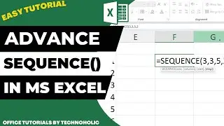 How to Use the Advance Sequence Function in Excel