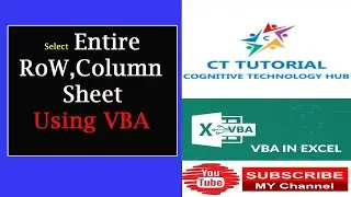 EXCEL VBA- How to select and copy an entire column with VBA in Excel|CTTUTORIAL