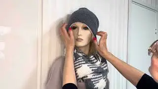 Двухсторонняя шапка с отворотом готова🧶