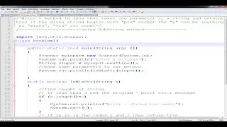 Problem 1 - Saturday Tutorial - Using Substring Method -Java Tutorial