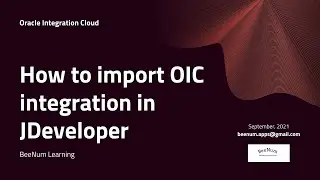 How to import OIC Integration (iar file) in JDeveloper