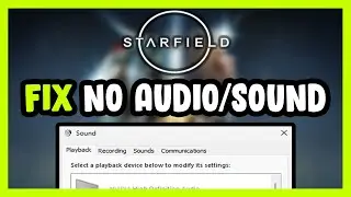 How to FIX Starfield No Audio/Sound Not Working