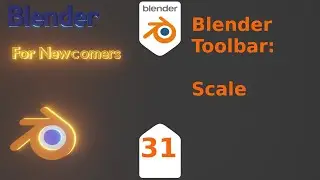 Blender For New Comers- Blender Tool Bar : Scale tool