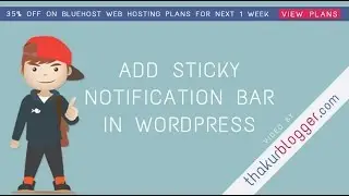 Add Sticky Notification Bar in Wordpress - WP Front Notification Bar