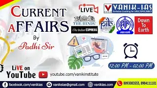 29th MAY || DAILY CURRENT AFFAIRS IAS, OAS AND WBCS || VANIK-IAS YOUTUBE LIVE CA #VANIKIAS