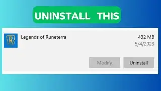 How to uninstall Legends of Runeterra riot client