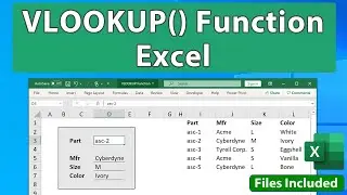 VLOOKUP() Function in Excel - 3 Lessons to Get you Started!