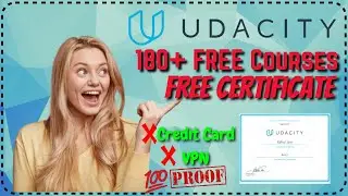 180+ FREE Udacity Courses Certificate |  Udacity FREE  NanoDegree Courses with Certificate [2020]