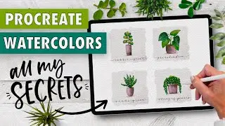 Procreate Watercolors - all my BEST Tips and Tricks!