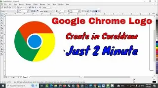Google Chrome Logo create in Coreldraw | Chrome logo coreldraw | chrome | Coreldraw logo design