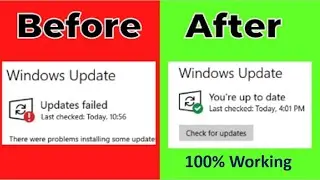 Resolve any windows update error 10 / 11 [100% Working]