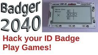 Hack your ID badge with Badger 2040 - Powered by Raspberry Pi Pico microcontroller
