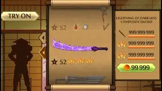 Shadow Fight 2 The Most Powerful Lightning of Darkness Composite Sword