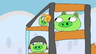 bad piggies кидают швабру-но это анимация