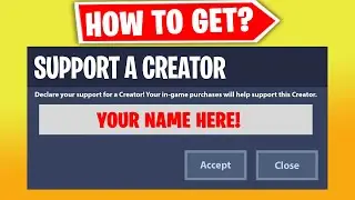 How to GET SUPPORT A CREATOR CODE in 2021? Guide & Tutorial