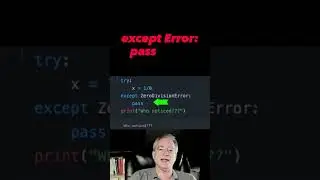 Ignore a Python exception and proceed #python #shorts