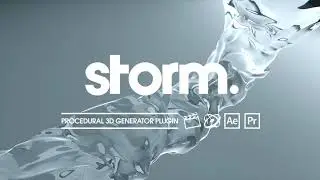 Storm Procedural 3D Generator Plugin for After Effects, Final Cut Pro, Premiere Pro & Motion