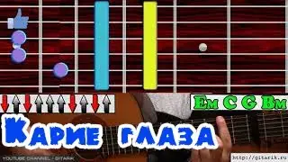 Kambulat - Карие глаза Аккорды, бой, разбор на гитаре, как играть на гитаре