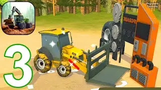 Mega Harvester - Gameplay Walkthrough Part 3 Planter, Harvester,Debaker,Canting,Resaw (iOS, Android)
